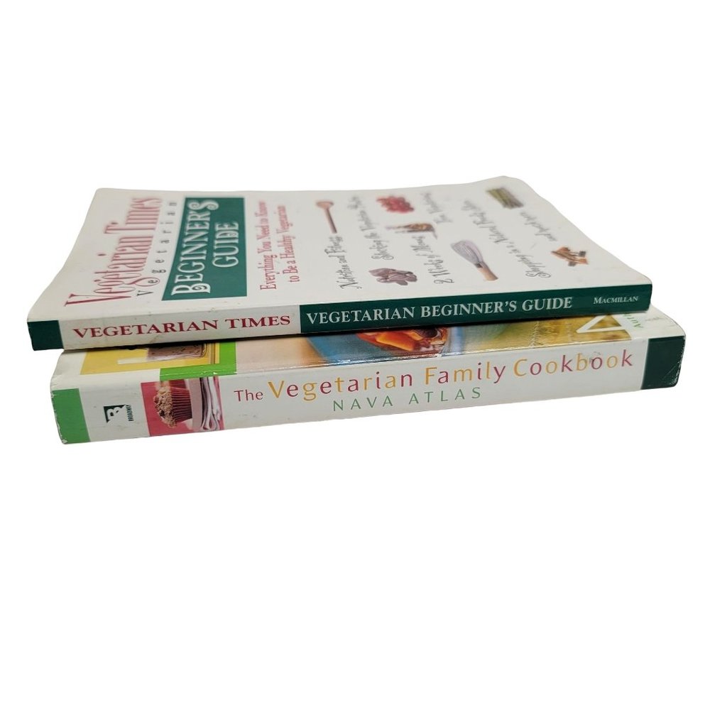 The Vegetarian Family Cookbook by Nava Atlas AND Vegetarian Times - Lot of 2